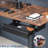 VIVO Black 16" Pull Out Under Desk Storage Drawer with Built-in Power Strip