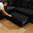 Rafael 2 Seats Fabric Sectional Pull Out Sofa Memory Foam Mudular Sofa For Living Room-366988005