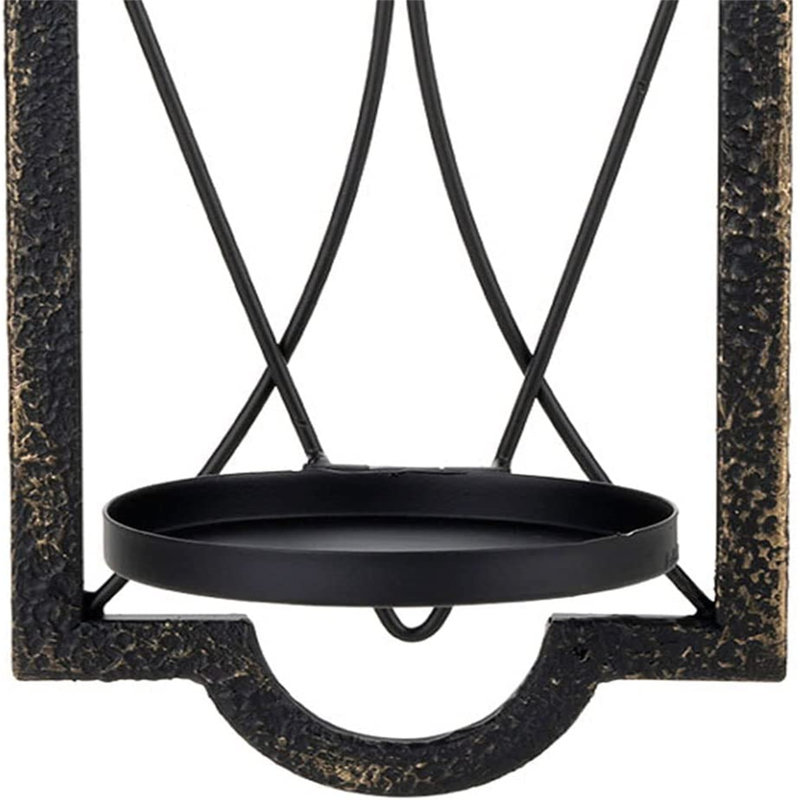 2 Piece Metal Wall Candelabra Set
