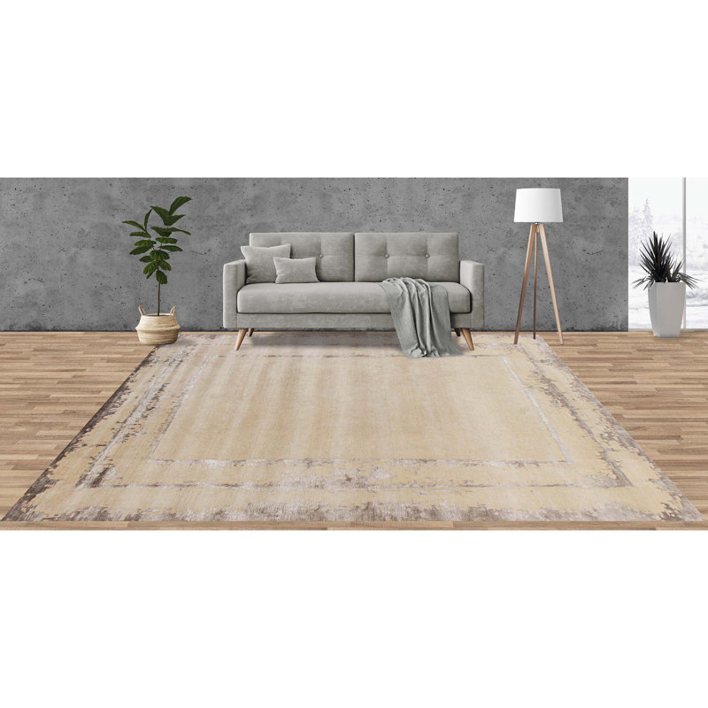 Area Rug in Sillver, Rectangle 6' x 9'