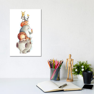 Party Animals by Mike Koubou - Wrapped Canvas Gallery-Wrapped Canvas Giclée