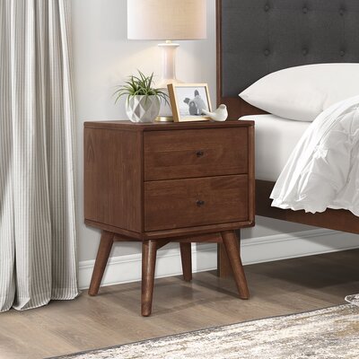 Union Rustic Houston Solid Wood Nightstand & Reviews | Wayfair