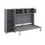 Grand lit escamotable avec armoires