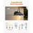 Solar Outdoor Barn Light 3 Modes Farmhouse Gooseneck Wall Sconce Black