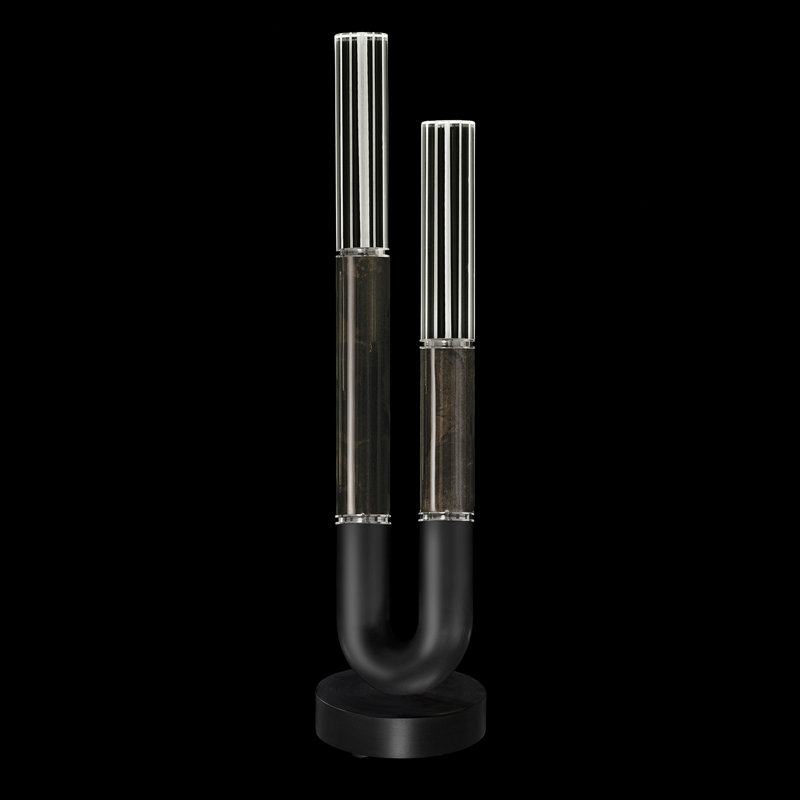 Antonia LED Table Lamp, Black/Nickel/Charcoal