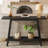 Solid Wood Console Table, 41.3" Rustic Entryway Table With Storage Shelf-1337582859