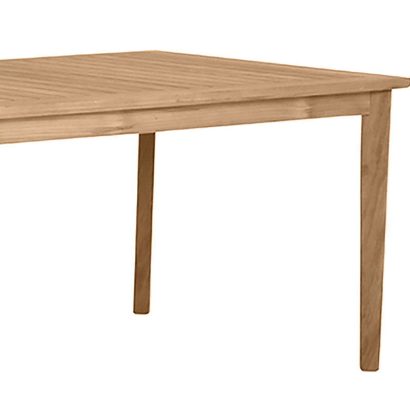 Table de salle à manger Woodlawn, Teck naturel, L 40 po x L 110 po x H 31 po