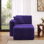 Chaise longue en flanelle de fourrure de lapin rembourrée 2 pièces 2 pièces sans assemblage requis-131645546-131645557