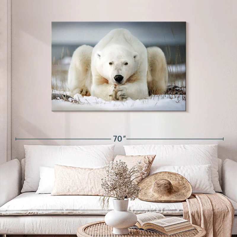 Yoga Polar Bear, 30" H x 45" W