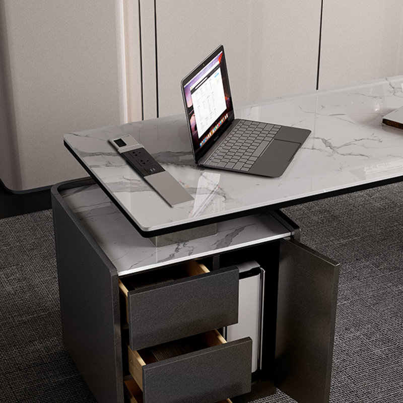 Bureau élégant et esthétique, H 29,52 po x l 78,74 po x P 27,55 po