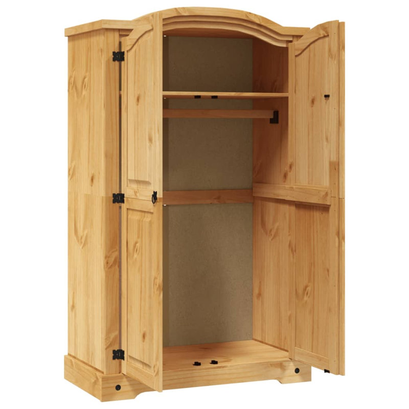 Lonepine 2 Door Solid Wood Wardrobe