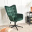 Alfreco Velvet Swivel Accent Chair
