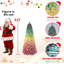 Arbre de Noël arc-en-ciel en PVC floqué-2006997681