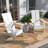 Indoor/Outdoor Modern Dual Slat Back Adirondack Style Chairs-88681450