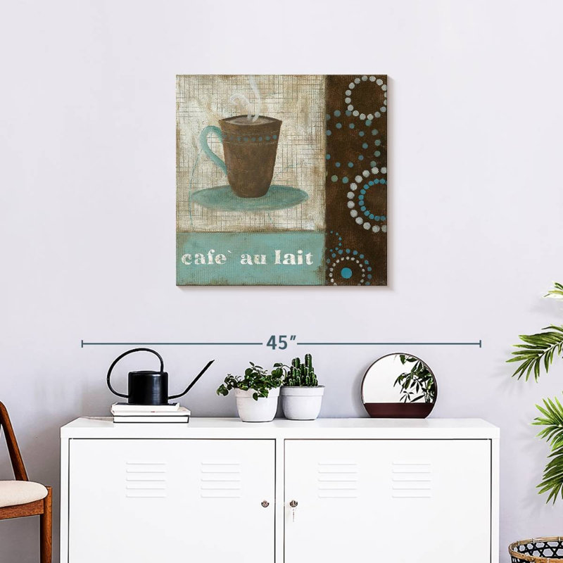 Yarlin Rustic Cafe Au Lait, 24" H x 24" W