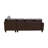 Brown Faux Leather 3-Piece Sectional Sofa Set with Storage Ottoman-98175001-98175006-98175010
