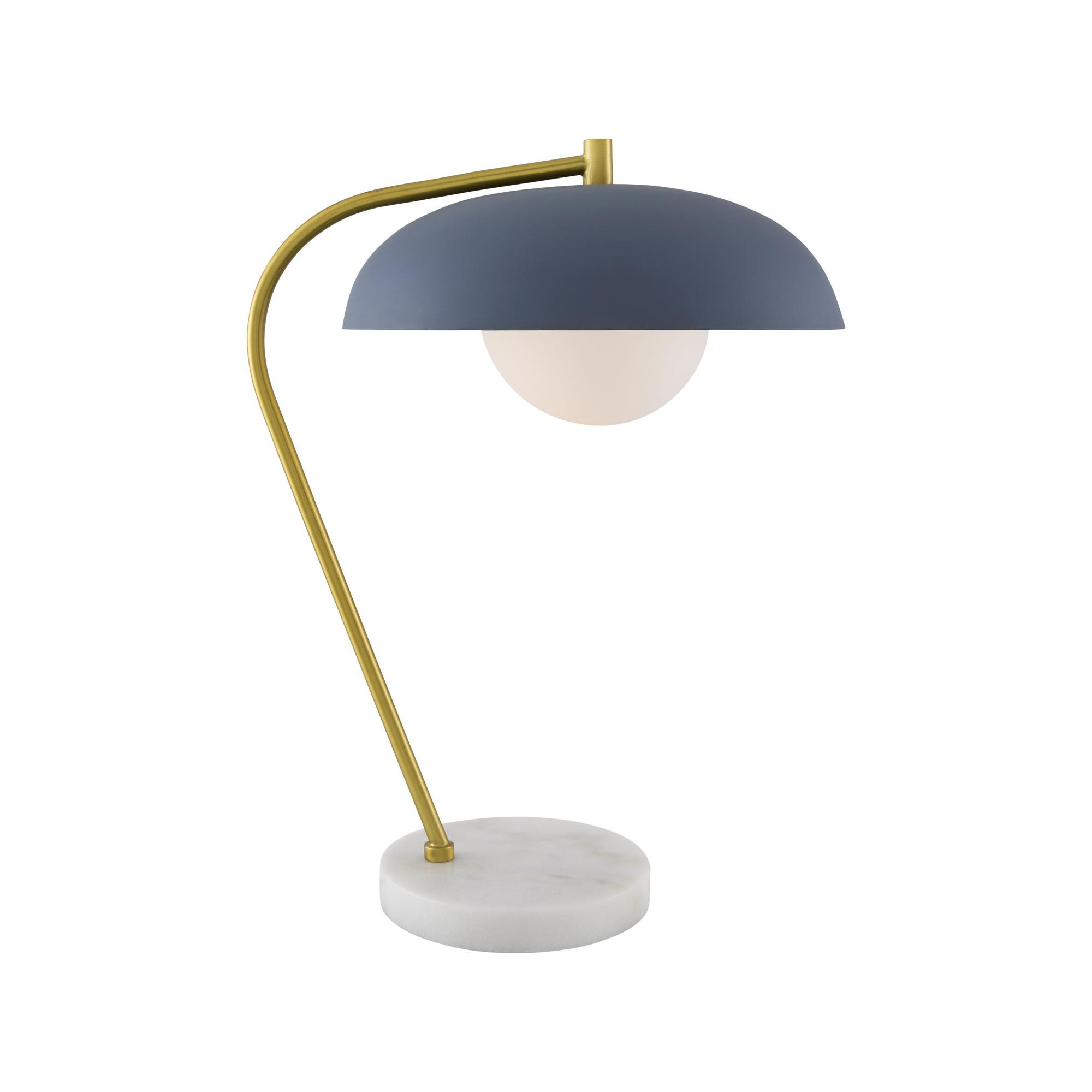Farmington Table Lamp, White, Blue
