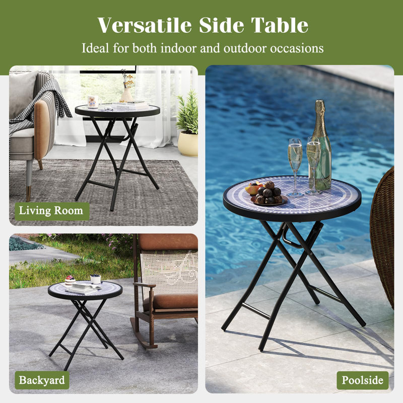Folding Side Table Small Garden Table