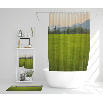 Nazihah Polyester Shower Curtain Set
