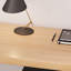 Bureau en bois massif en forme de L Burlywood-541028141-541028139