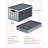 Plastic Collapsible Storage Bins with Lids, 65L Stackable Folding Storage Crates with Handles, Holds 84 lbs Per Bin, Heavy Duty Containers, Space-Saving Baskets, for Home Organizing