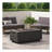 40" Outdoor 40,000 BTU Rectangular MgO Concrete Propane Fire Pit, (Tank Cover not Included)-2030525130