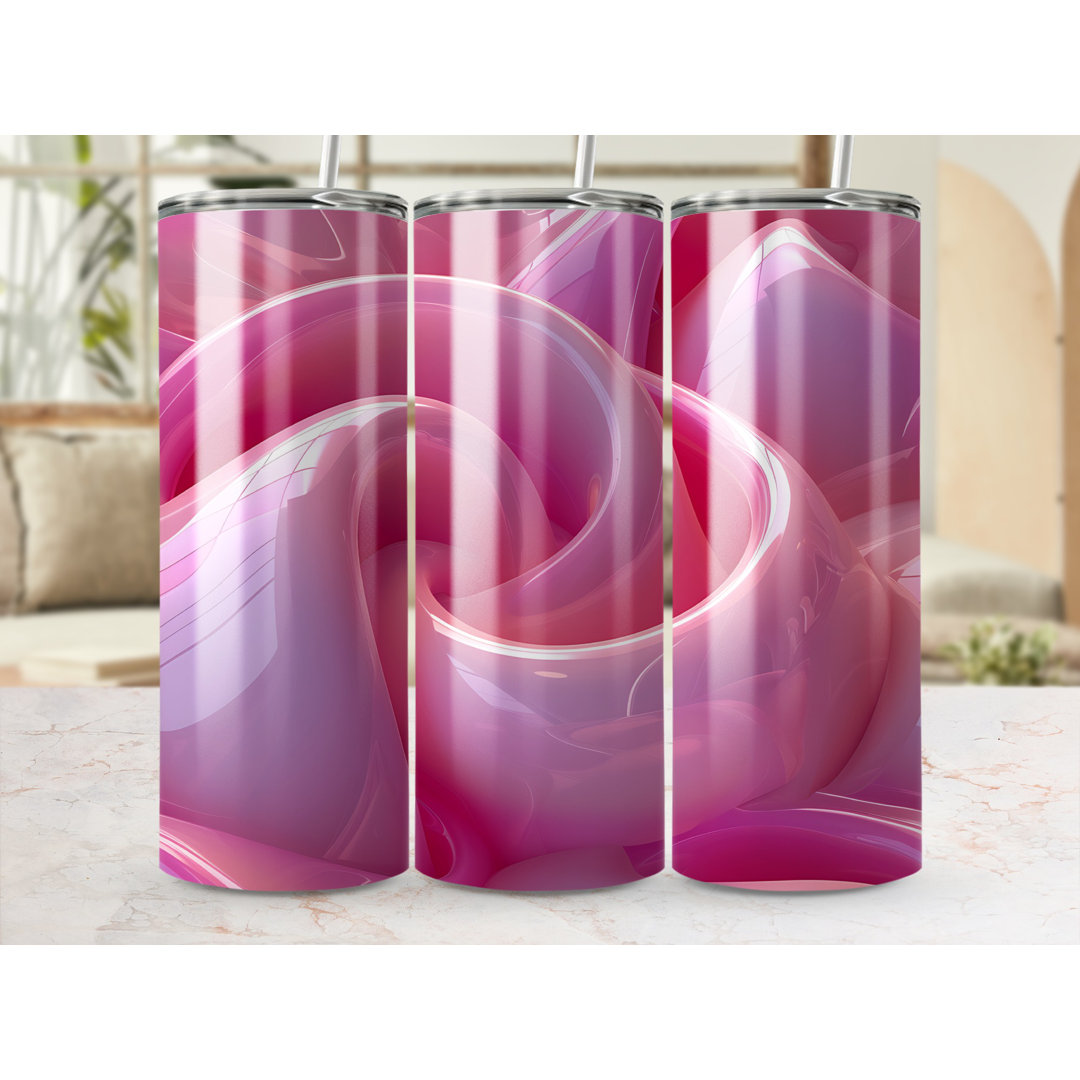 Choose Handmade Tumblers 591ml Vacuum Insulated Stainless Steel (18/8) Travel Tumbler with Straw