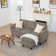 79.5" Wide Reversible Modular Sofa & Chaise with Ottoman
