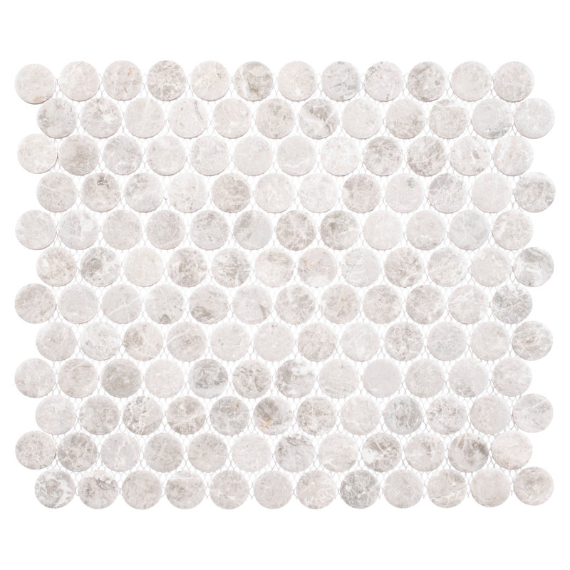 Estavo 3/4 po Carreau de mosaïque mural en porcelaine mate Penny, Tilford
