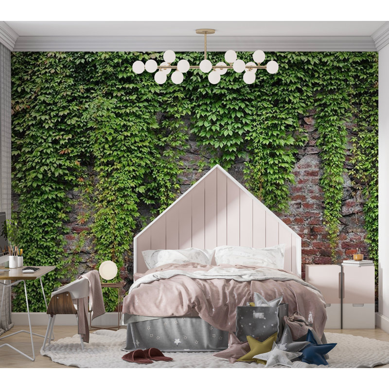 Delema Brick Wall Mural, 110" L x 157" W