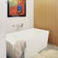 Cube 60'' L Freestanding Soaking Bathtub-474691470-474691471