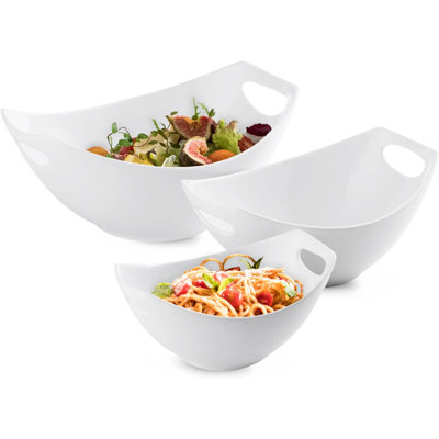 Serving Bowls With Handles, Set Of 3