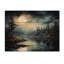 Magical Forest Moons Melody - Minimalisme, art mural sur bois de pin naturel-101405559