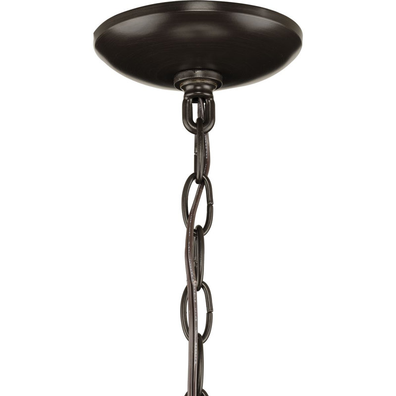 Lustre en forme de globe à 3 lumières Stacy, Bronze antique