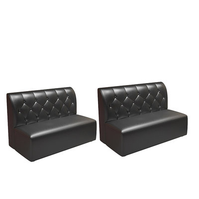 Banc rembourré en simili cuir Tanari
