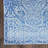 Machine Washable Cotton Blend Area Rug in Blue-1223530252
