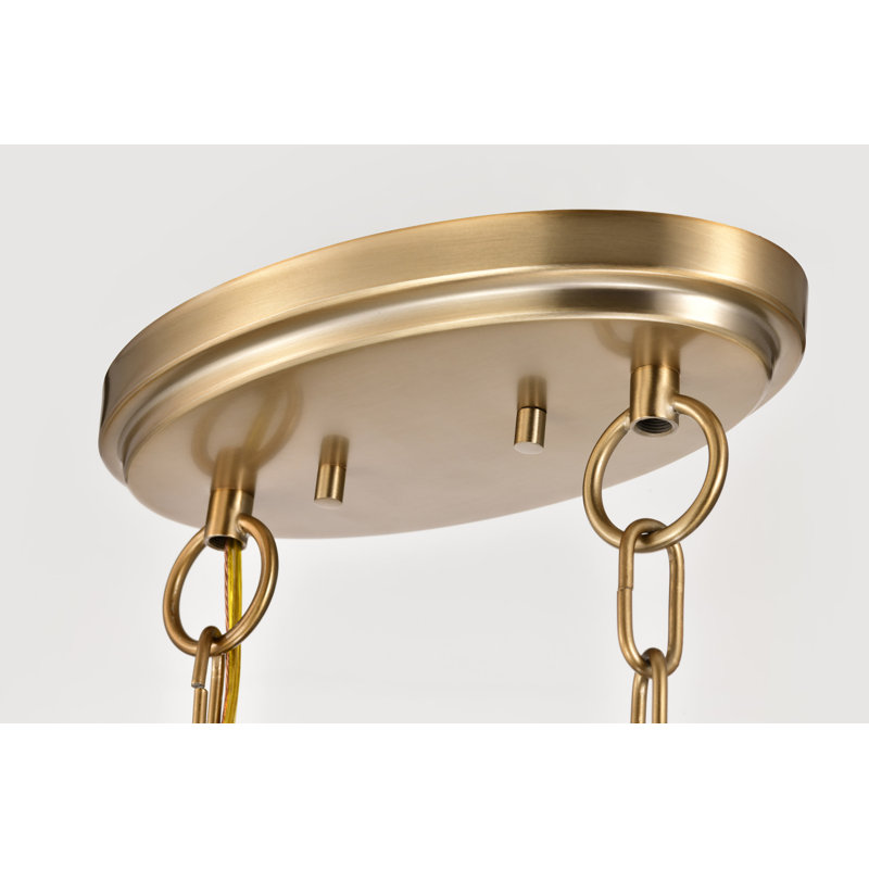 Stivers - 3 Light Island Pendant - Matte Black - White Opal Glass, Burnished Brass