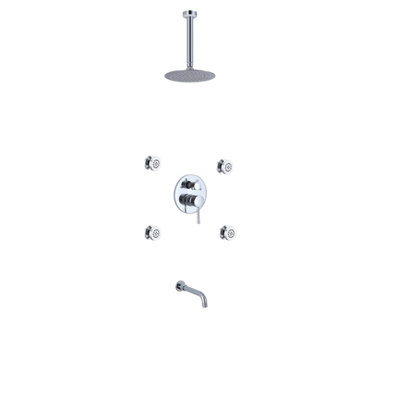 Complete Shower System with Rough in-Valve