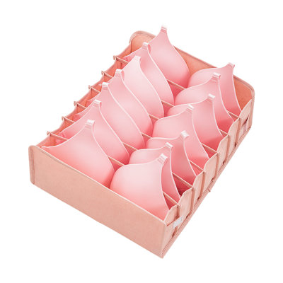 Storage grid Underwear Storage Box With Compartments Socks Bra Underpants