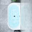 Baignoire de trempage autoportante en acrylique 67 po. X 31 po. Satchi-82573591