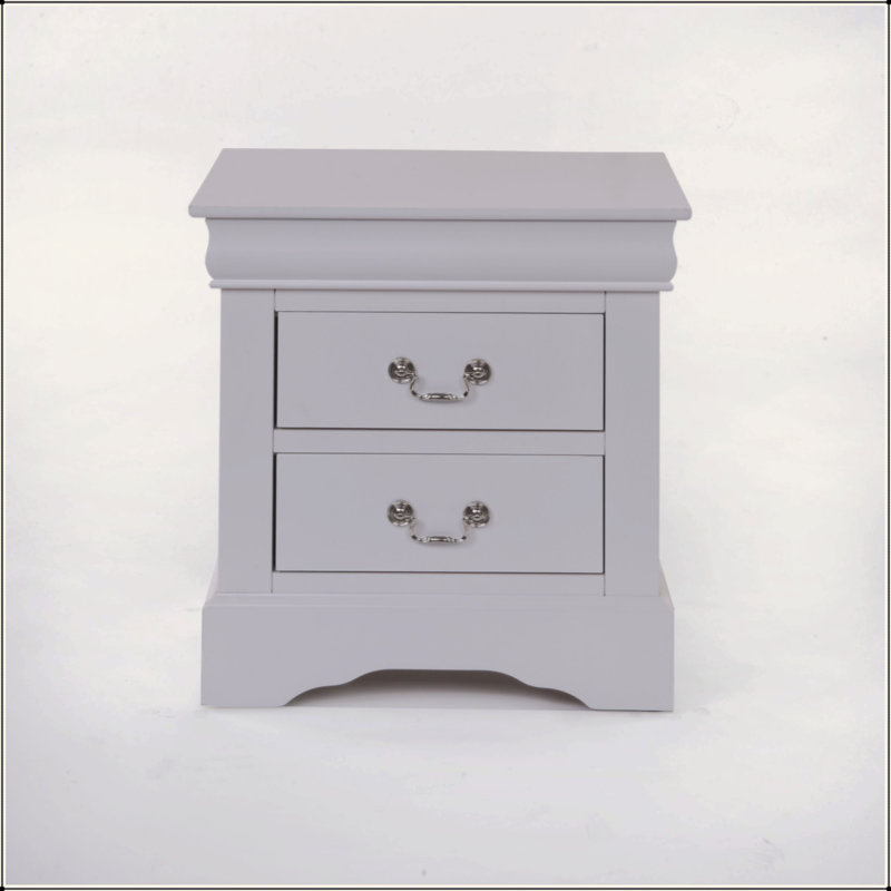 Table de chevet Louis Philippe III, Blanc