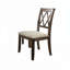 Chaise rembourrée avec pieds en bois