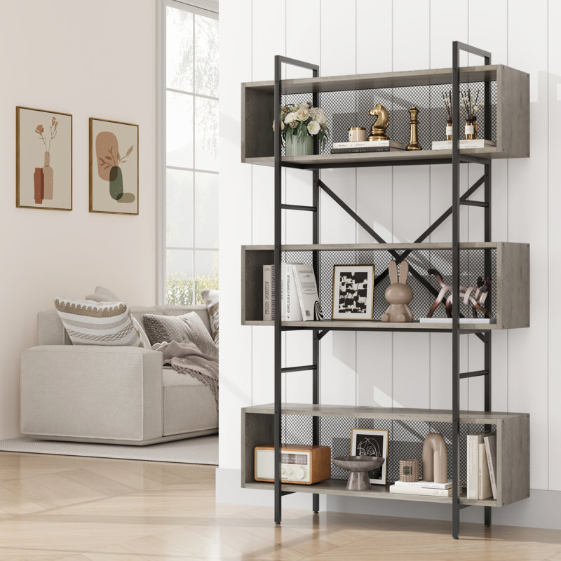Bibliothèque industrielle 71,3 ", bibliothèque à 6 niveaux avec rangement