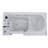 Aspen 60'' x 32'' Soaking Acrylic Bathtub with Faucet-17694296-17694299