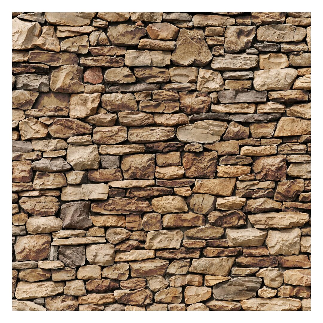 Strukturierte Fototapete American Stone Wall 1,92 m x 192 cm