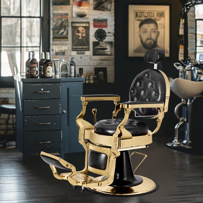 Barber Chair, Vintage Hair Salon Chair Hair Stylist, Hydraulic All Purpose For Barbershop, Classic Tattoo Massage Beauty Spa Salon Equipment