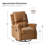 Philip 38" Traditional Leather Swivel Rocker Manual Recliner-1938198882