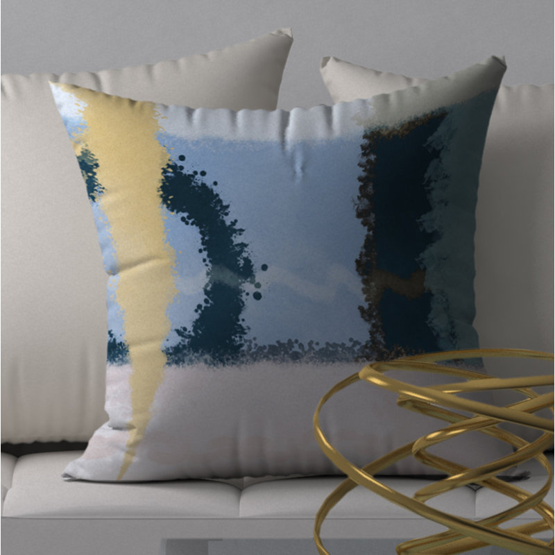 Housse de coussin décorative carrée renommée et insert, 20 po X 20 po