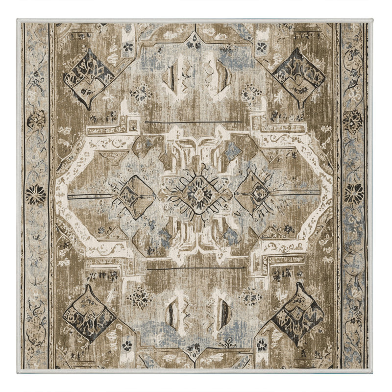 Eternal Mosaic Rug, Square 3'