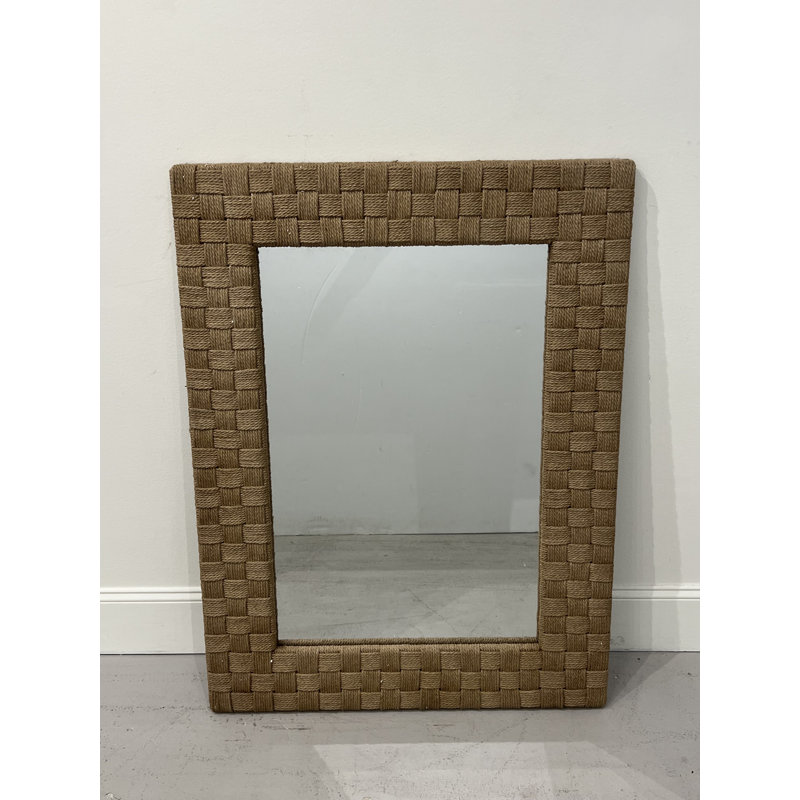 Caihla Rope Rectangular Wall Mirror